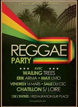 Festival Strange : 16/03: Reggae Party à Châtillon sur Loire !!